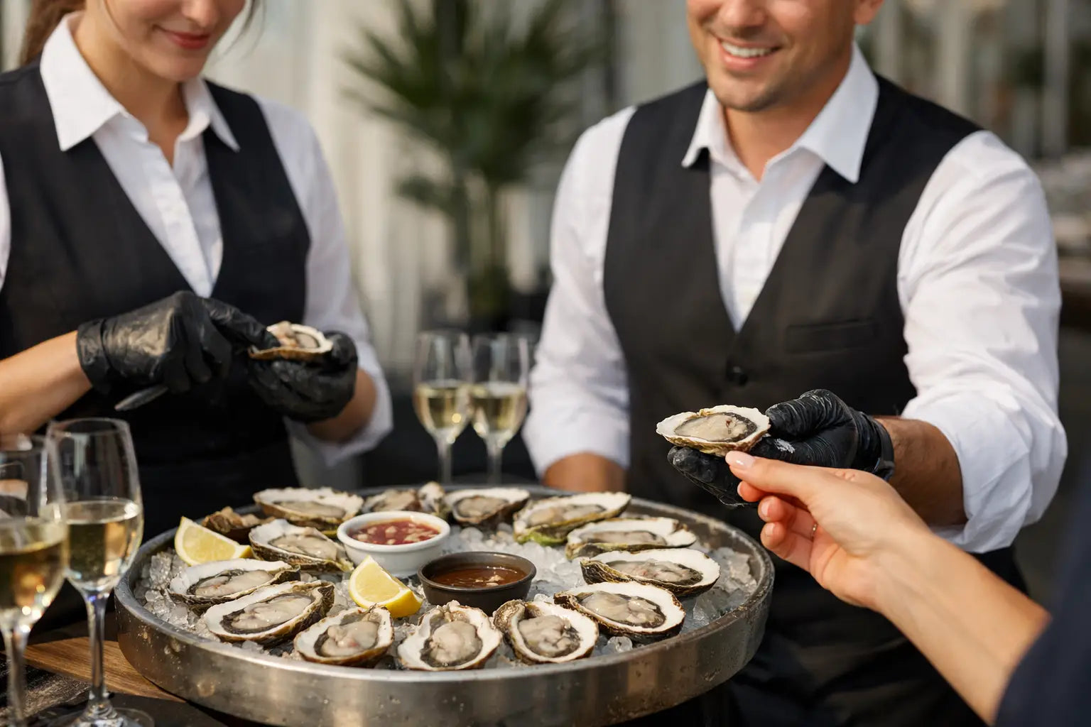 Comment engager des serveurs spécialisés dans les huîtres pour votre événement
