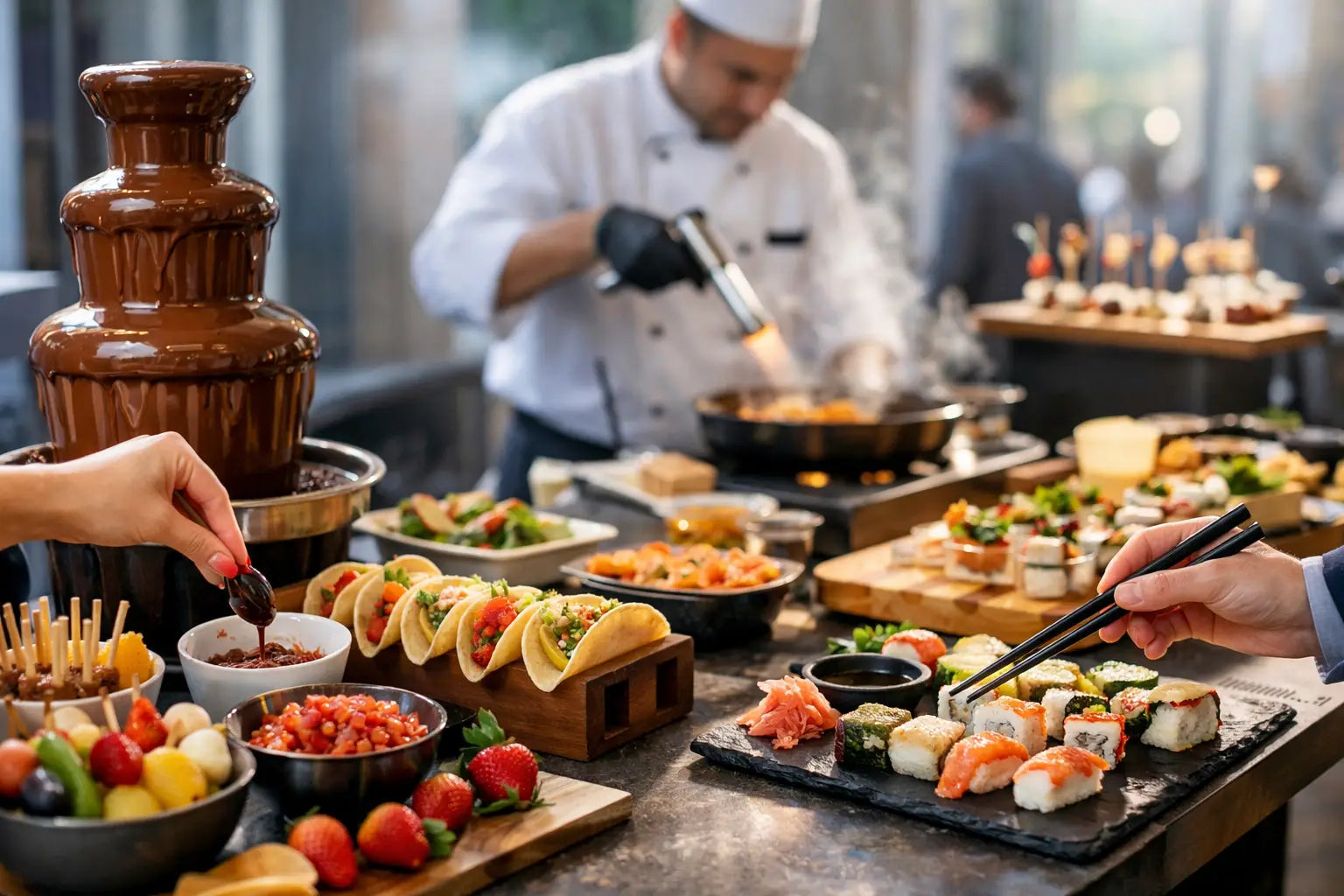 11 idées de restauration interactive pour vos événements
